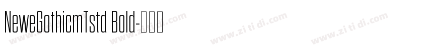 NeweGothicmTstd Bold字体转换